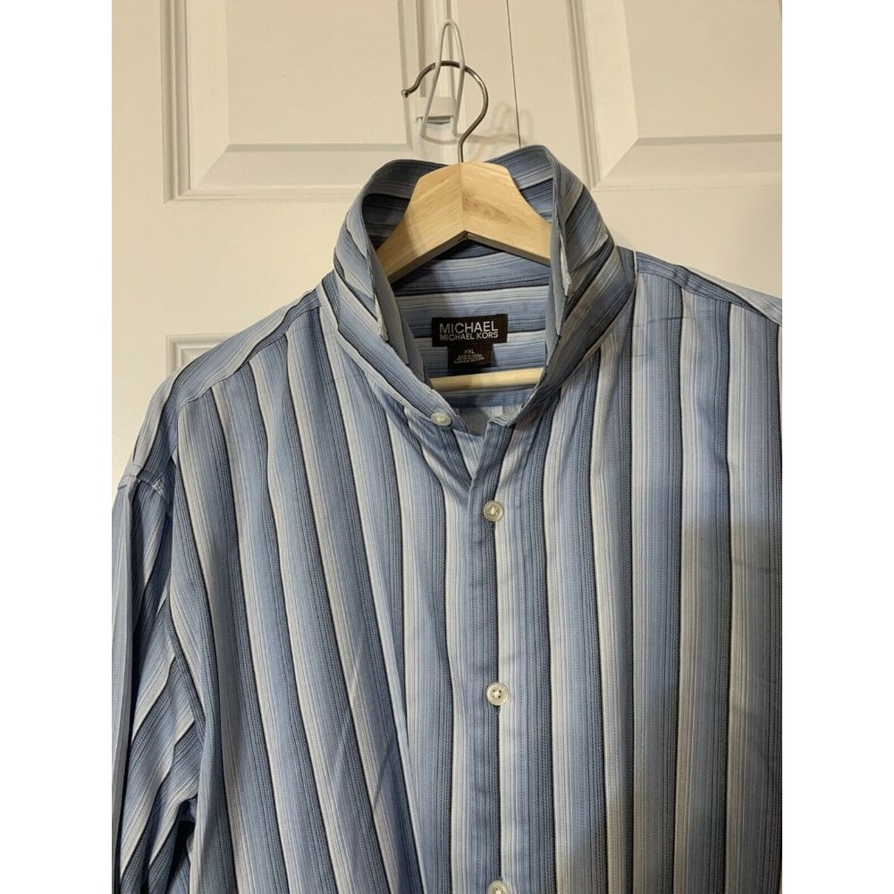MICHAEL KORS Men's Sz XXL Long Sleeve‎ Button Front Shirt